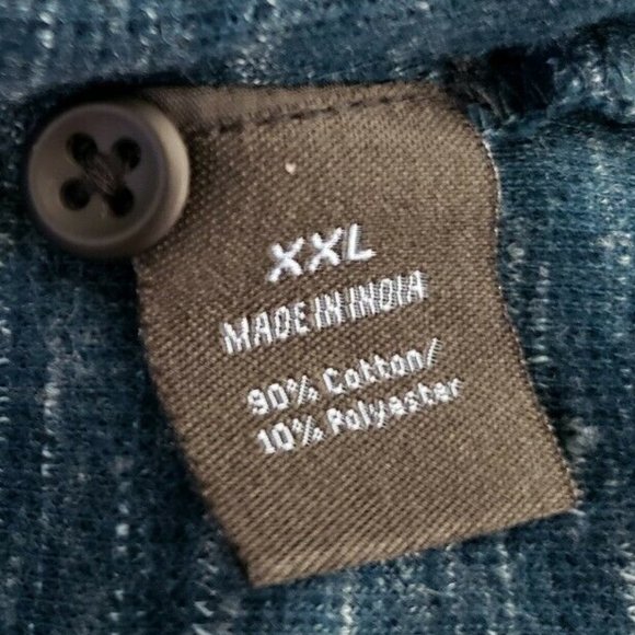 Marc Anthony Men  Slim Fit Henley Shirt Size 2XL - Picture 5 of 7